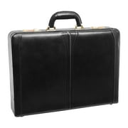 McKlein LAWSON, Attaché Briefcase, Top Grain Cowhide Leather, Black (80455)