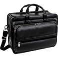 thumbnail image 1 of McKlein, P Series, ELSTON, Top Grain Cowhide Leather, 15" Leather Fly-Through Checkpoint-Friendly Double Compartment Laptop Briefcase, 1 of 6