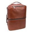 thumbnail image 1 of McKlein U Series, EAST SIDE , Pebble Grain Calfskin Leather 17" Leather, 2-in-1, Laptop & Tablet, Convertible Travel Backpack & Cross-Body, Brown (18874), 1 of 10