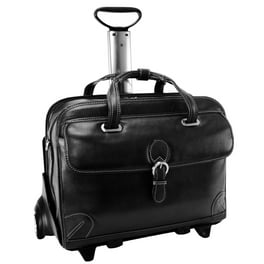 McKlein Edgebrook Wheeled Leather Laptop Briefcase store