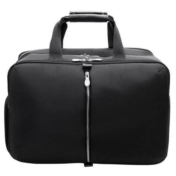 McKlein USA U Series Avondale Nylon Triple Compartment Carry-All Travel Laptop Duffel Bag - Black - 22 in.