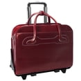 thumbnail image 1 of WILLOWBROOK | 17” Leather Detachable-Wheeled Laptop Case, 1 of 7