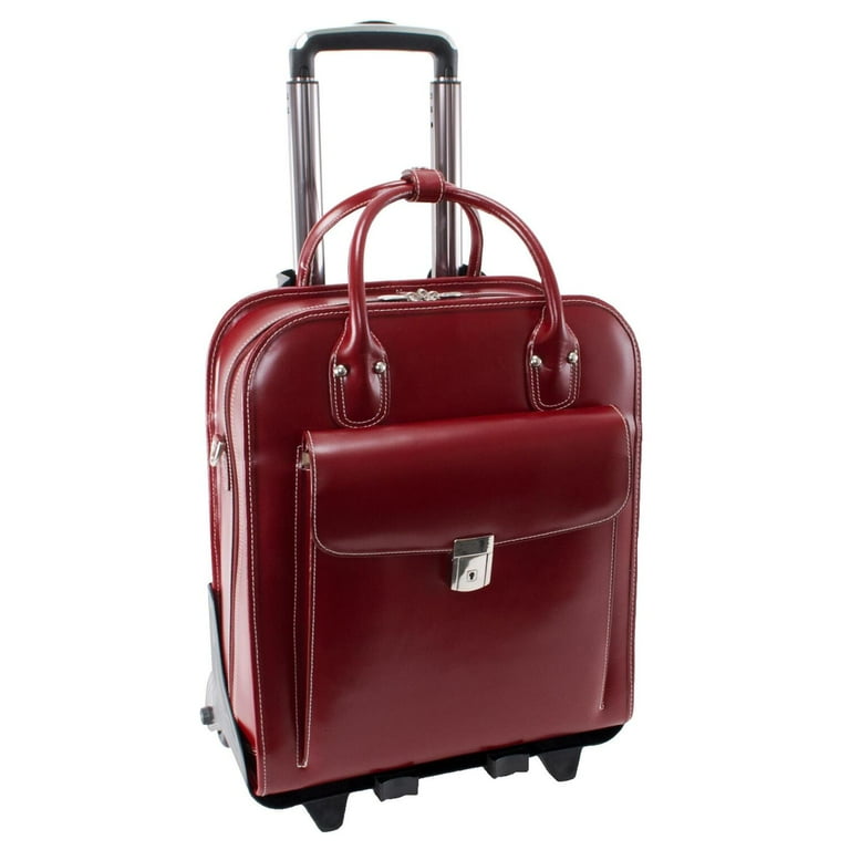 Ladies briefcase leather top