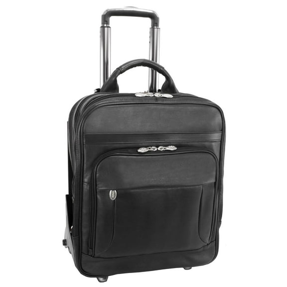 McKlein WICKER PARK, Detachable Frame 3-Way Laptop Backpack Briefcase, Full Grain Cashmere Napa Leather, Black (47195)