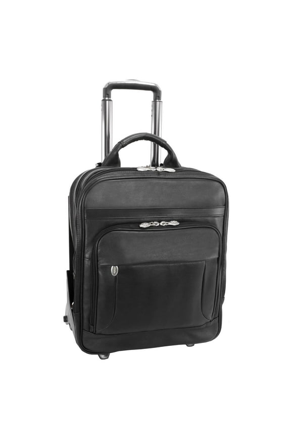 McKlein WICKER PARK, Detachable Frame 3-Way Laptop Backpack Briefcase, Full Grain Cashmere Napa Leather, Black (47195)
