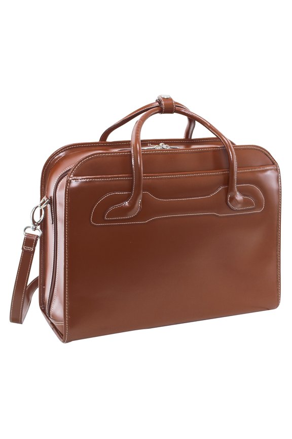 I Series | LINCOLN PARK | 15" Leather Three-Way Backpack Laptop Briefcase - Black