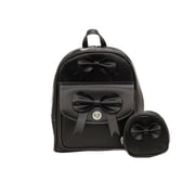 Leather Mini Bow Backpack