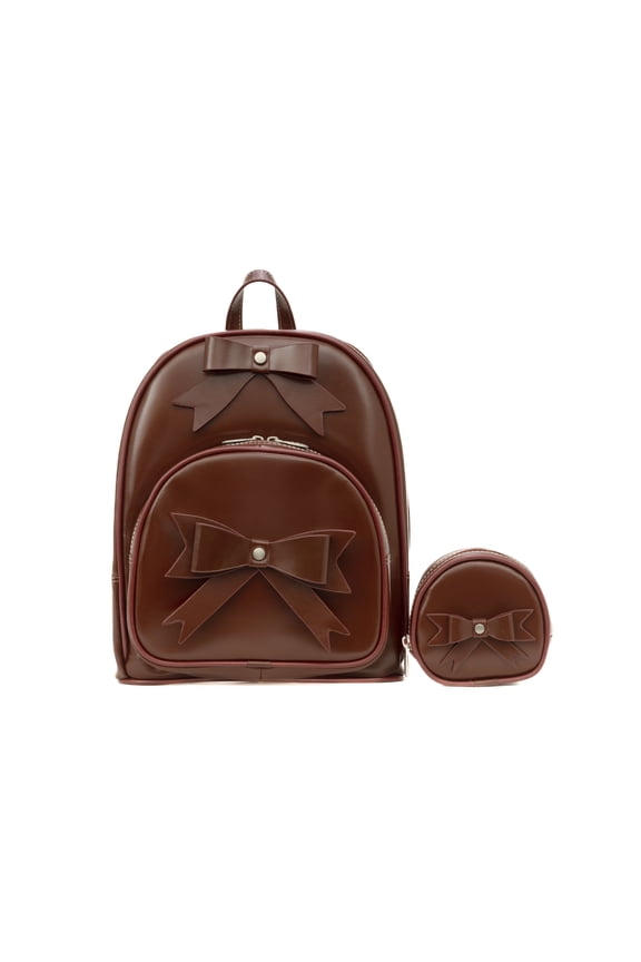 Leather Bow Backpack