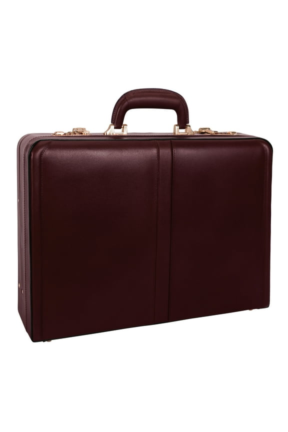 McKleinUSA Harper V Series Leather Expandable Attache Burgundy (80476)