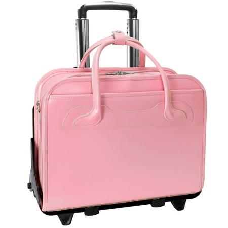 McKleinUSA Willowbrook Leather Detachable-Wheeled Ladies Case