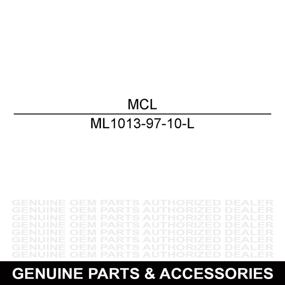 McLane 1013-97-10-L Throttle Cable Left