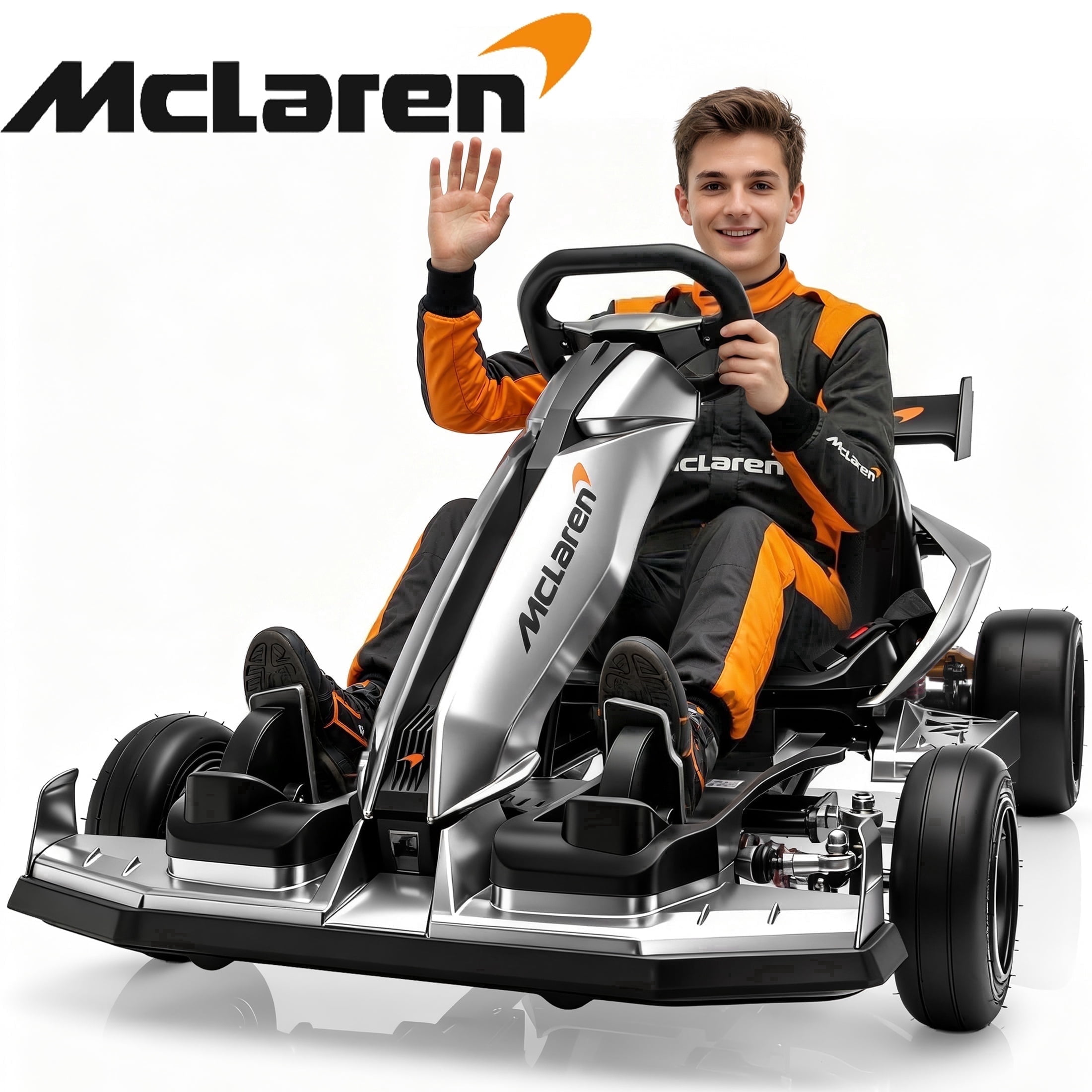 Db Design Rims iYofe 48V Licensed McLaren Electric Drift Go Kart for Kids, Powered ...