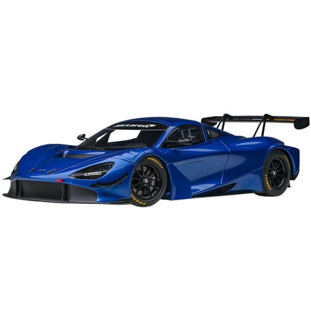 McLaren 720S GT3 Azure Blue Metallic 1/18 Model Car by Autoart