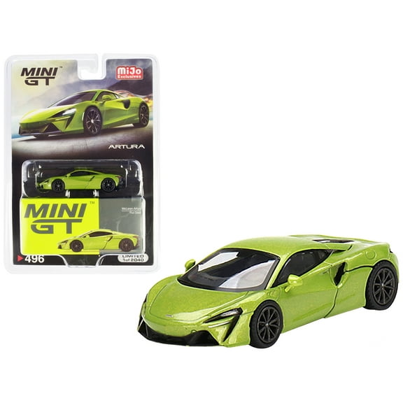 McLaren Artura Flux Green Metallic Limited Edition to 2040 pieces Worldwide 1/64 Diecast Model Car by Mini GT