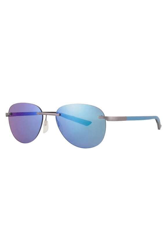 Blue Mirror Oval Unisex Sunglasses MLMS-85S02 C04 55
