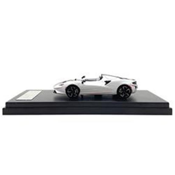 McLaren Elva Convertible White with Carbon & Red Stripes 1-64 Scale Diecast Model Car