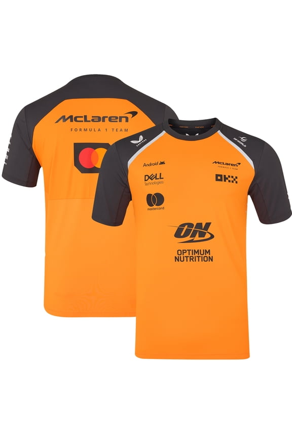 Men's McLaren  Orange/Anthracite McLaren F1 Team 2025 Replica Set Up T-Shirt
