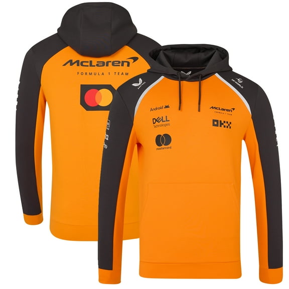 Unisex McLaren Orange/Anthracite McLaren F1 Team 2025 Replica Pullover Hoodie