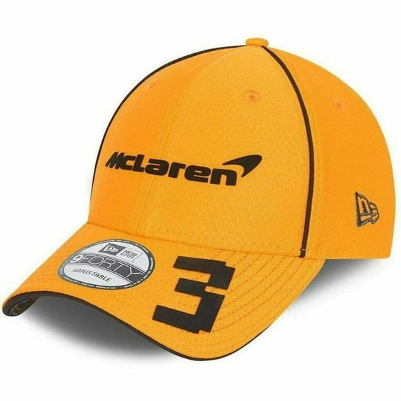 McLaren F1 Daniel Ricciardo Team 2021 New Era 9Forty Baseball Hat - Anthracite/Papaya