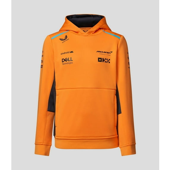 McLaren F1 Kids Team Hooded Sweatshirt- Youth Papaya