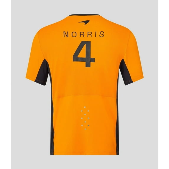 McLaren F1 Men's Lando Norris Team Replica Set Up T-Shirt - Papaya/Phantom