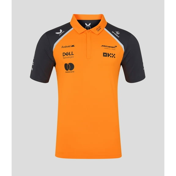 McLaren F1 Men's 2025 Team Polo Shirt Orange