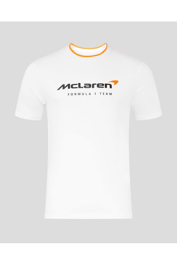 McLaren F1 Men's Core Essentials Logo T-Shirt - White/Black/Orange/Green/Pink