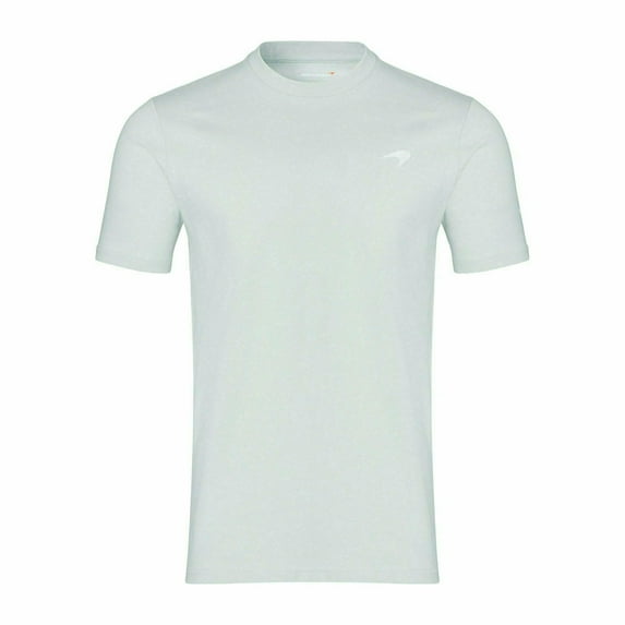 McLaren F1 Men's Small Speedmark Logo Neon T-Shirt -Black/White/Nectarine/Storm Gray