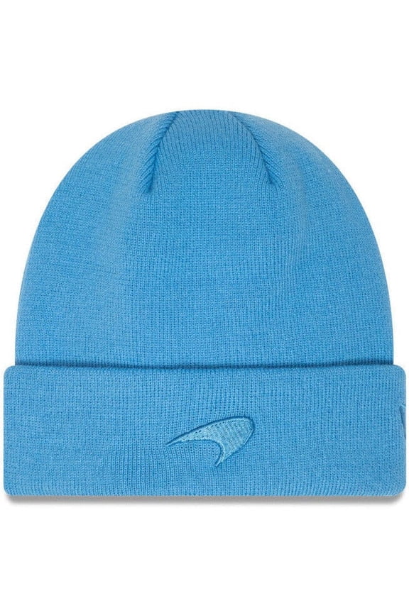 McLaren F1 New Era Essential Cuff Beanie- Blue/Beige