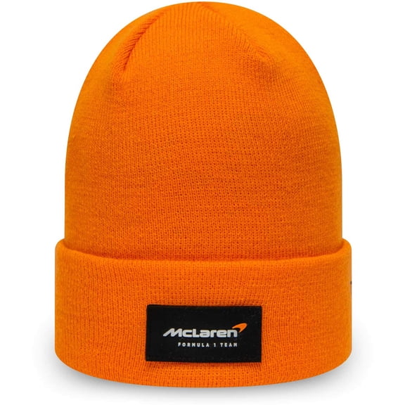 McLaren F1 New Era Essential Cuff Beanie- Papaya/Anthracite