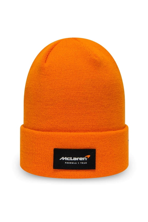 McLaren F1 New Era Essential Cuff Beanie- Papaya/Anthracite