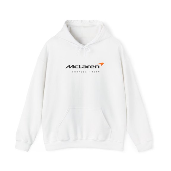 McLaren Formula 1 One F1 Racing Hoodie Sweatshirt Pocket Automotive Gear - XL / White