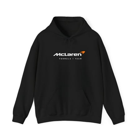 McLaren Formula 1 One F1 Racing Hoodie Sweatshirt Pocket Automotive Gear - L / Black