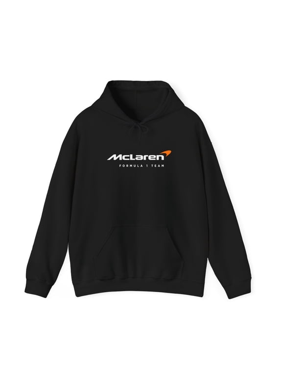 McLaren Formula 1 One F1 Racing Hoodie Sweatshirt Pocket Automotive Gear - L / Black