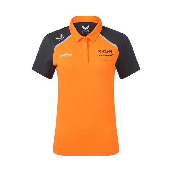 McLaren Indy Car 2025 Women's Team Polo Shirt - Papaya