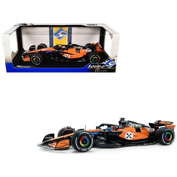 McLaren MCL39 #81 Oscar Piastri "OKX" 3rd Place Formula One F1 "Monaco GP" (2025) "Competition" Series 1/18 Diecast Model Car by Solido