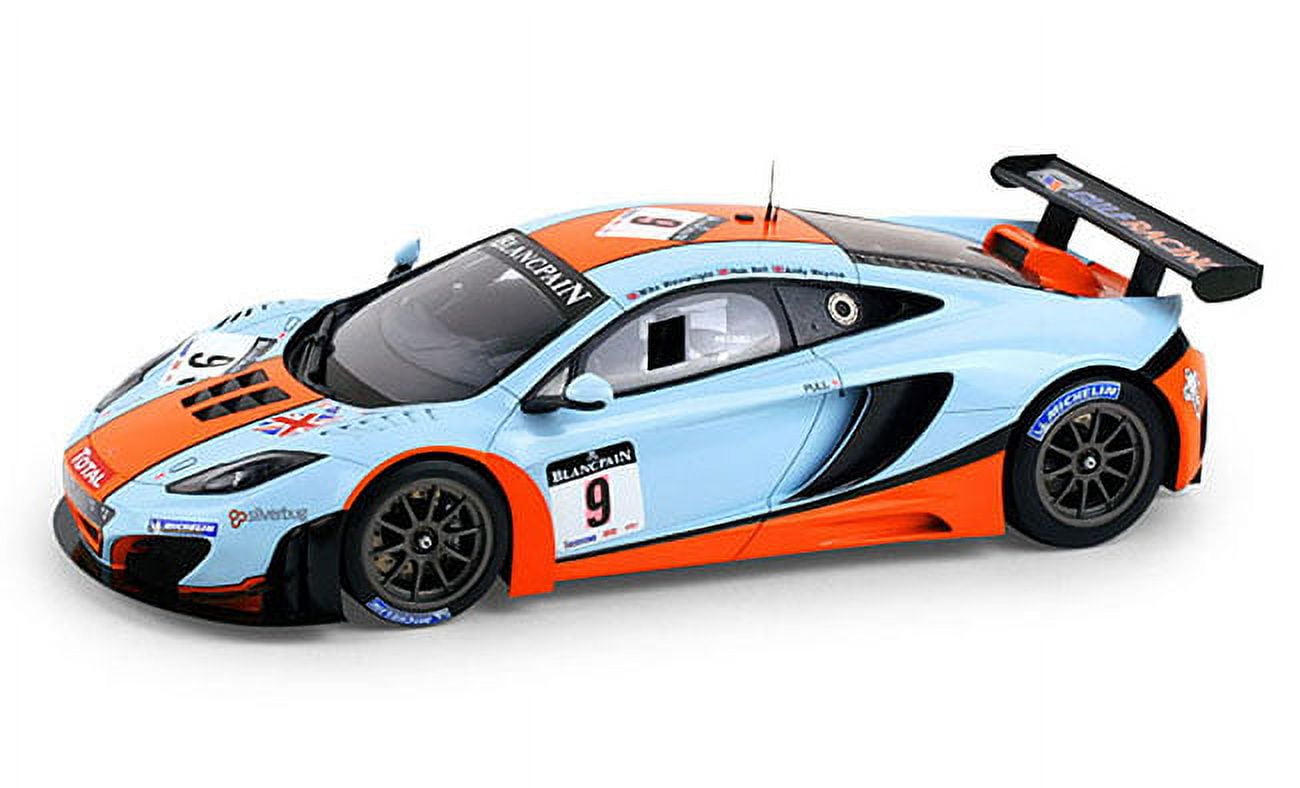 McLaren MP4-12C GT3 #9 2012 Spa 24Hr, Gulf Racing Model Car in 1:18 Scale by True Scale Miniatures McLaren MP4-12C GT3 #9 2012 Spa 24Hr, Gulf Racing Model Car in 1:18 Scale by True Scale Miniatures