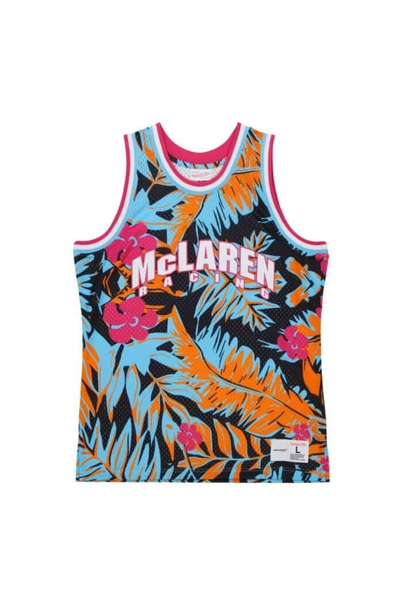 McLaren Racing F1 Special Edition Miami GP Mitchell & Ness Floral Tank Jersey