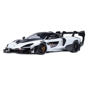 McLaren Senna GTR Silica White with Black Top 1/18 Model Car by Autoart