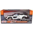 thumbnail image 1 of McLaren Senna White and Black 1/24 Diecast Model Car by Motormax, 1 of 3