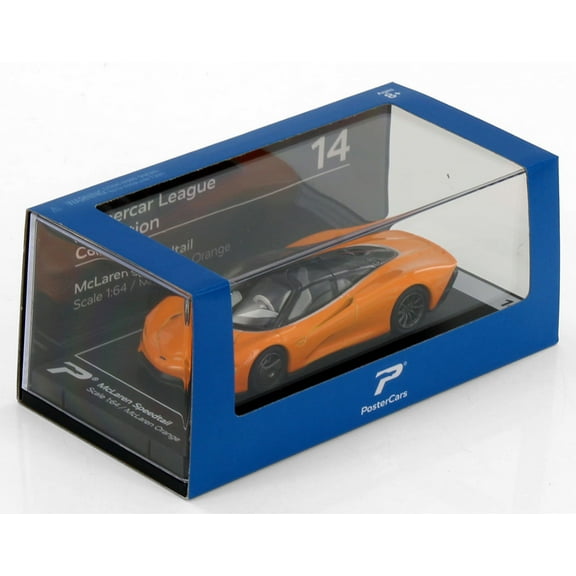 McLaren Speedtail, Orange - Kinsmart H13-18 - 1/64 Scale Diecast Model Car