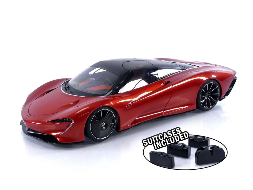 McLaren Speedtail Volcano Orange Metallic with Black Top and
