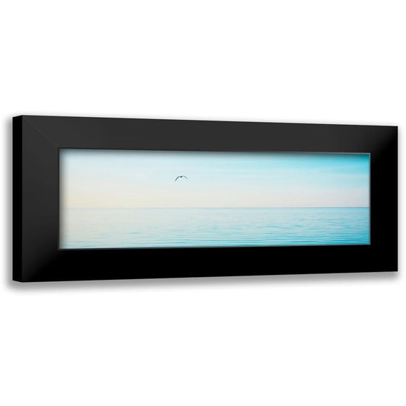 McLoughlin, James 14x7 Black Modern Framed Museum Art Print Titled - Beachscape Panorama XII