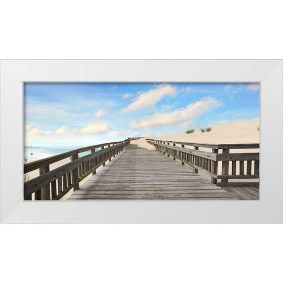McLoughlin, James 14x9 White Modern Wood Framed Museum Art Print Titled - Beach Photography XI