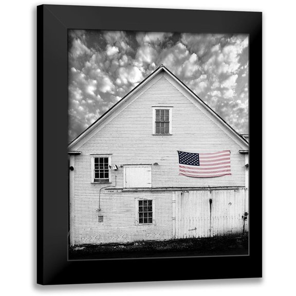 McLoughlin, James 15x18 Black Modern Framed Museum Art Print Titled - Flags of Our Farmers XVIII