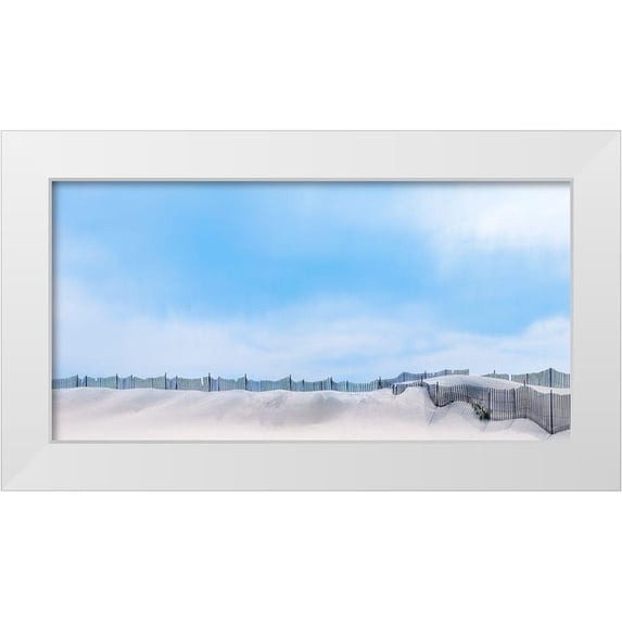 McLoughlin, James 18x11 White Modern Wood Framed Museum Art Print Titled - Beach Photography V