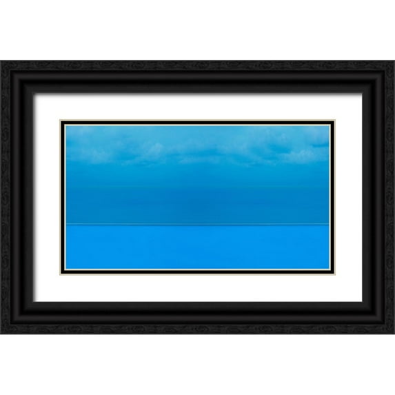McLoughlin, James 18x12 Black Ornate Wood Framed with Double Matting Museum Art Print Titled - Dusk and Water IV