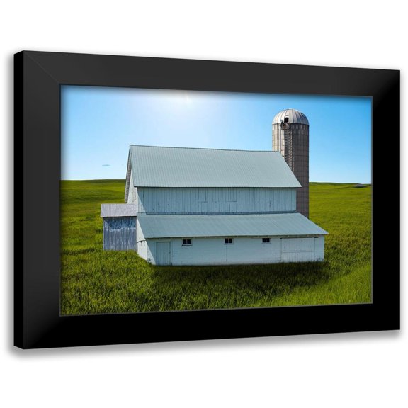 McLoughlin, James 18x15 Black Modern Framed Museum Art Print Titled - Barn Scene XVIII