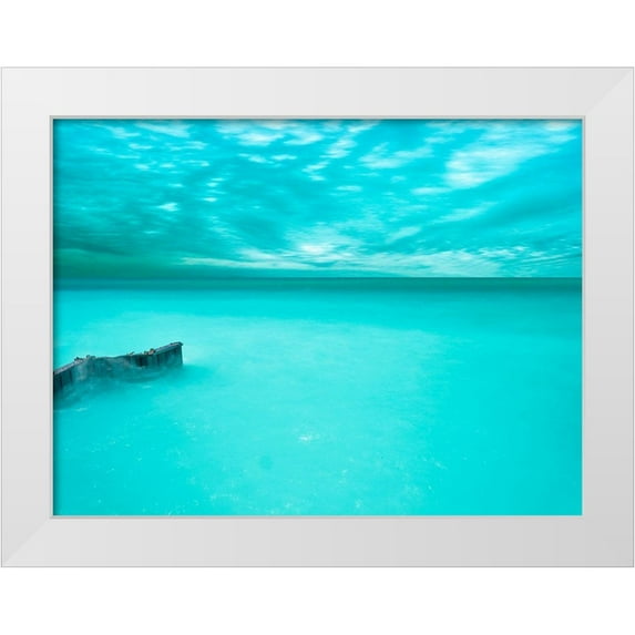McLoughlin, James 18x15 White Modern Wood Framed Museum Art Print Titled - Lakescape VII