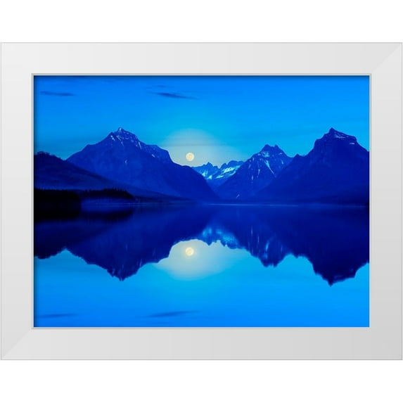 McLoughlin, James 18x15 White Modern Wood Framed Museum Art Print Titled - Mountainscape Photograph II